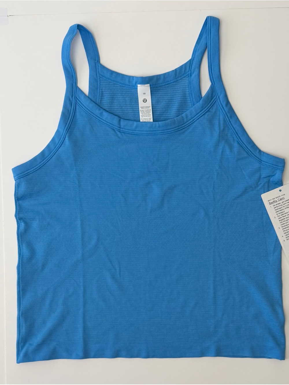 Lululemon Swiftly Cami Ocean Wave size 10